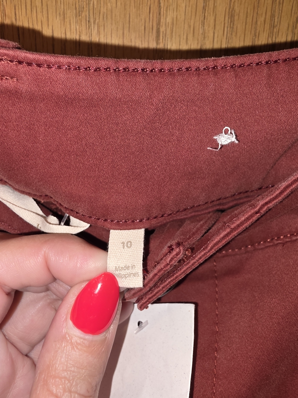 Soft Surroundings Straight-Leg Pants in Rusty Red - Picture 3 of 5